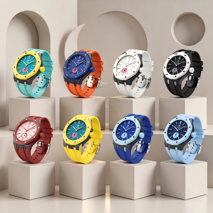 Royal Oak Pop exclusif, boîtier en fibre de carbone et bracelet en silicone