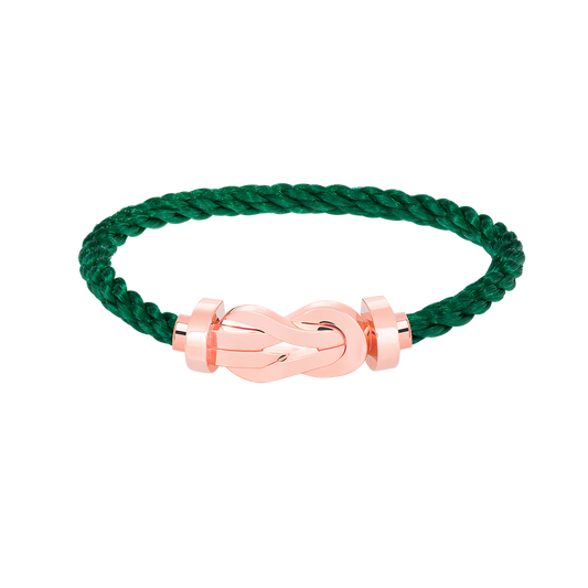 [Love Lucky]BRACCIALE CHANCE CON FIBBIA GRANDE A 8 CIFRE SENZA DIAMANTI ORO ROSA
