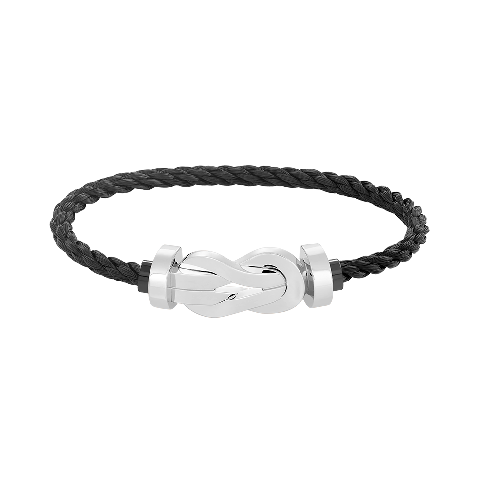[Love Lucky]CHANCE LARGE 8 FIGURE BUCKLE NO DIAMOND BRACELET SILVER