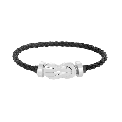 [Love Lucky]CHANCE LARGE 8 FIGURE BUCKLE NO DIAMOND BRACELET SILVER