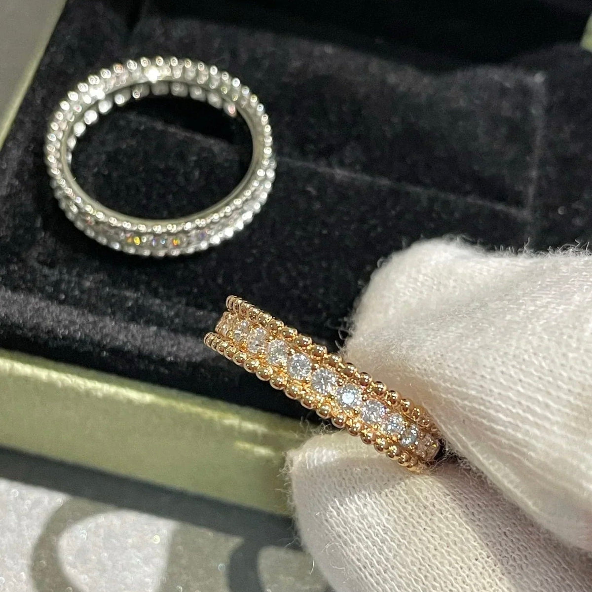 [Love Lucky]PERLEE DIAMOND ROSE GOLD RING