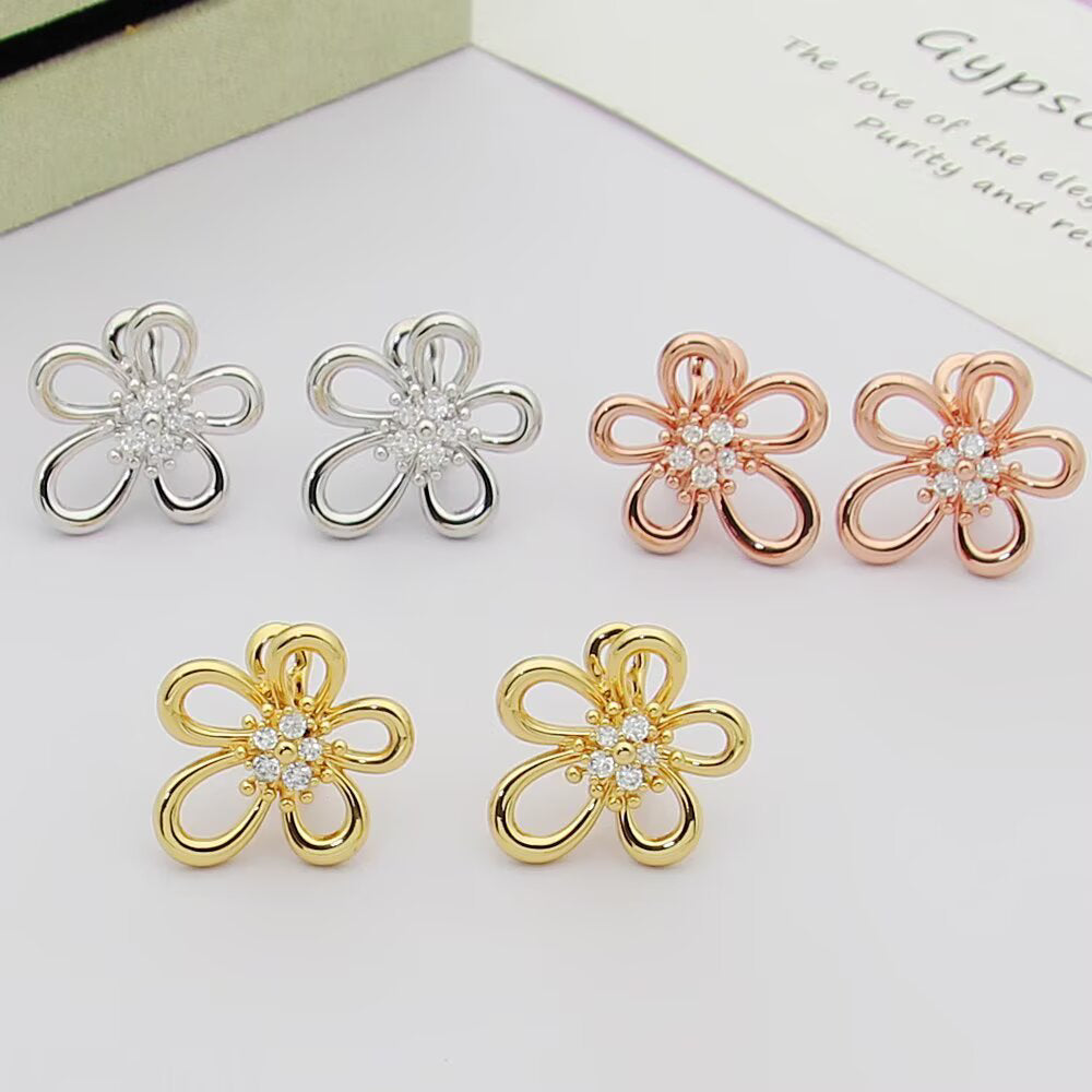 [Love Lucky] FLOWERLACE EARRING 5 DIAMONDS