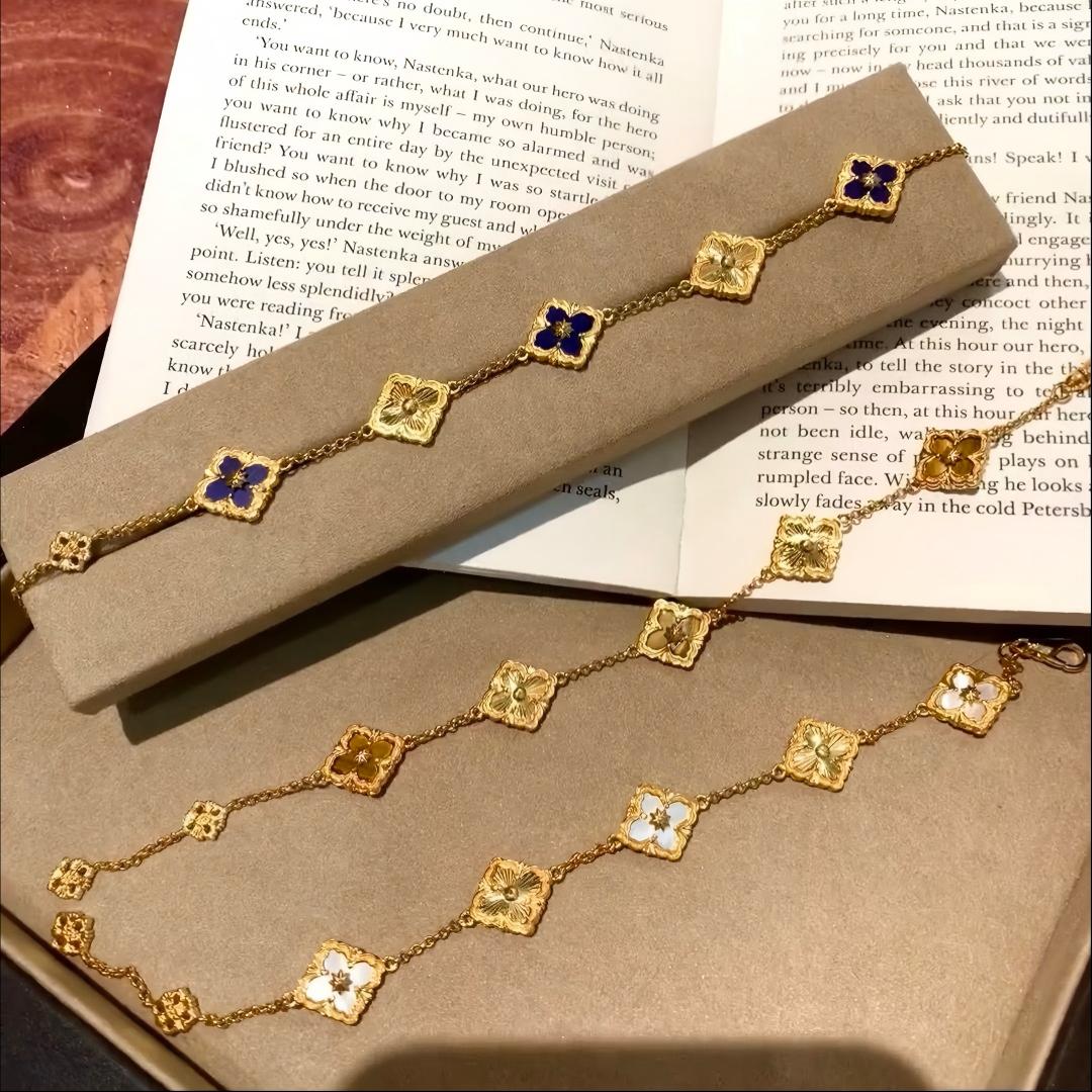 [Love Lucky]OPERA 5 MOTIFS TULLE ENAMEL BRACELET