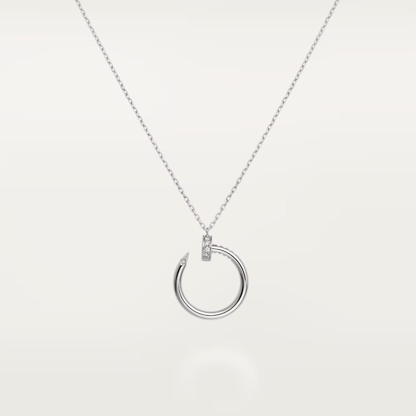 [Love Lucky]JUSTE NECKLACE HALF DIAMOND