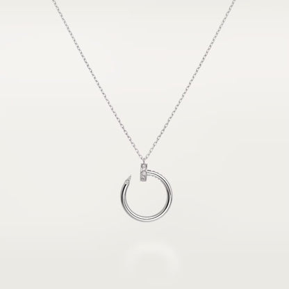 [Love Lucky]JUSTE NECKLACE HALF DIAMOND