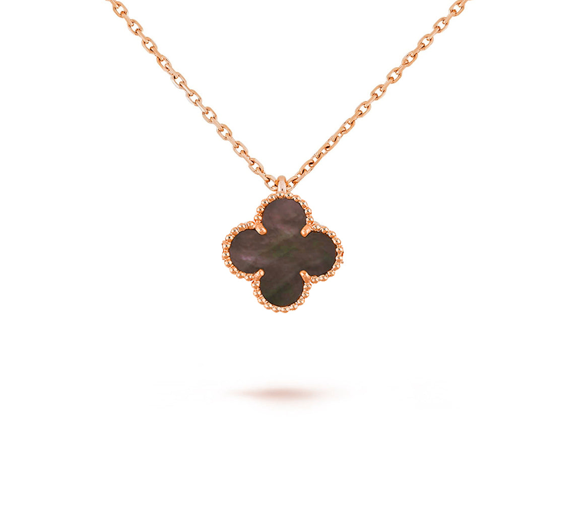 [Love Lucky] COLLEZIONE COLLANA CLOVER MINI 9.5MM IN CORNIOLA