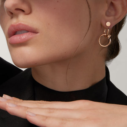 [Love Lucky]JUSTE NO DIAMOND DOUBLE EARRINGS