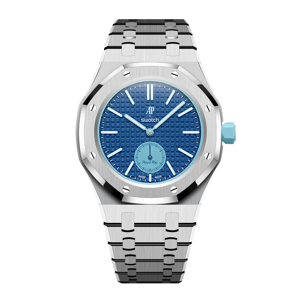 Bracelet de montre intégré enveloppant pour Royal Oak Pop Exclusive, boîtier et bracelet en acier