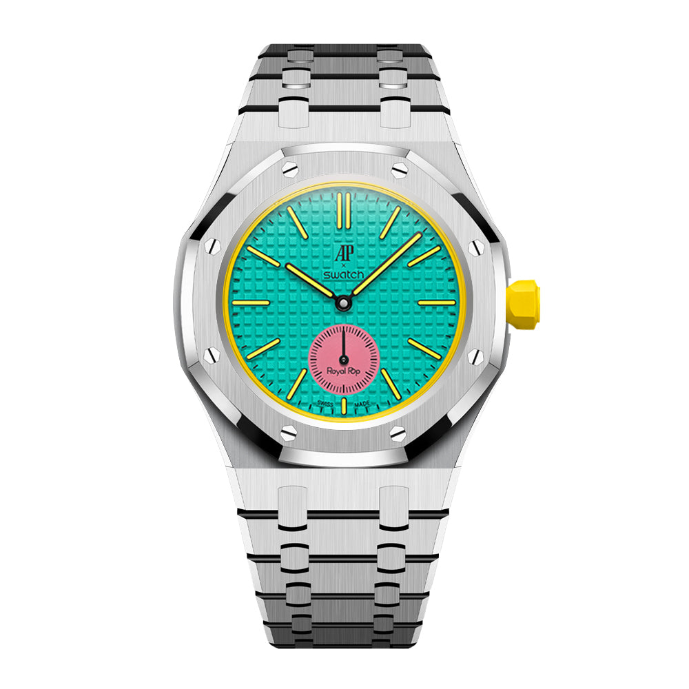 Bracelet de montre intégré enveloppant pour Royal Oak Pop Exclusive, boîtier et bracelet en acier