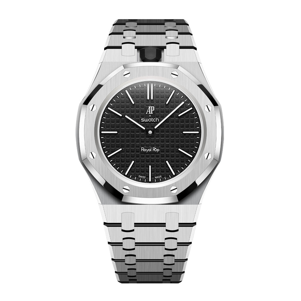 Bracelet de montre intégré enveloppant pour Royal Oak Pop Exclusive, boîtier et bracelet en acier