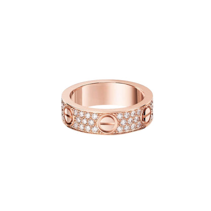 [Love Lucky]LOVE RING 5.5MM DIAMONDS PAVED