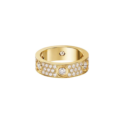 [Love Lucky]LOVE 5.5MM FULL-PAVE 6-DIAMOND RING