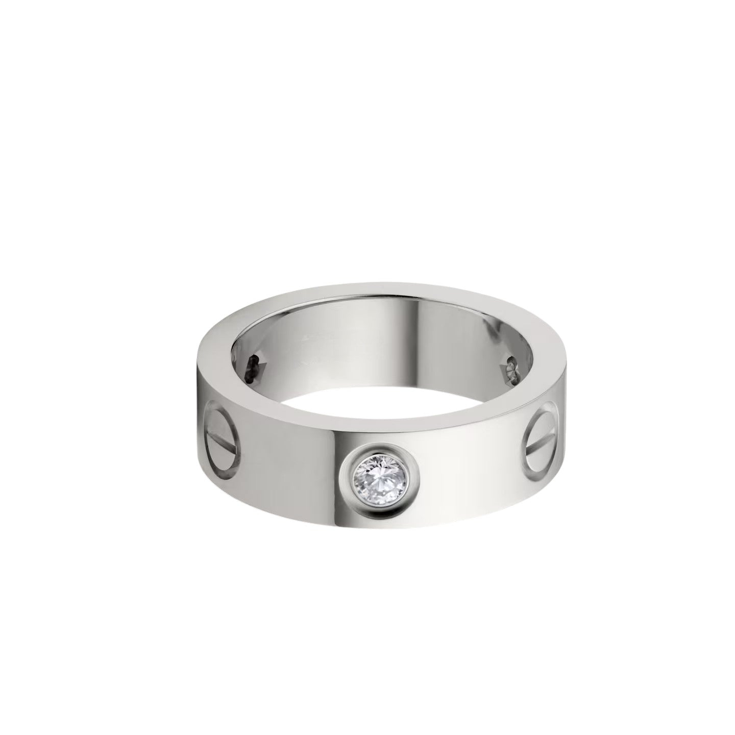 [Love Lucky]LOVE 5.5MM 3 DIAMOND RING