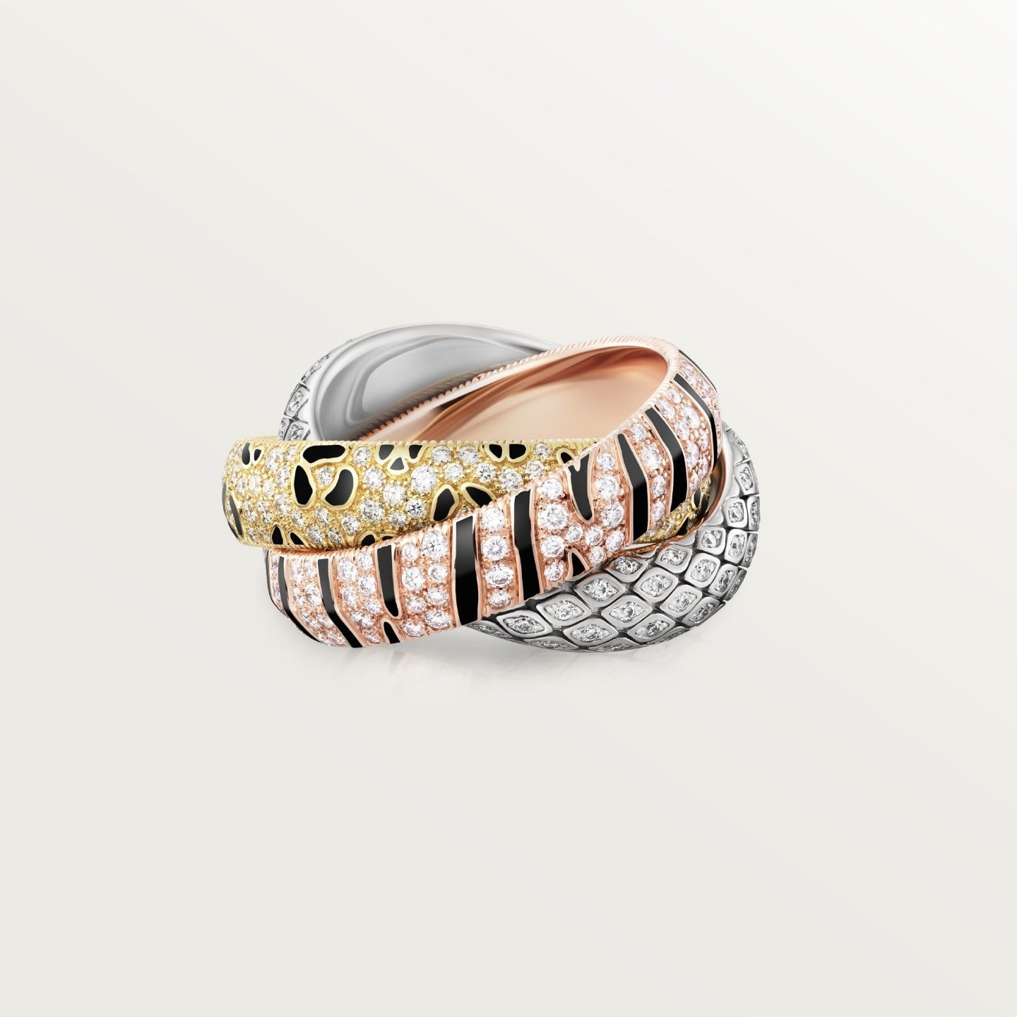 [Love Lucky]TRINITY  RING LEOPARD PRINT