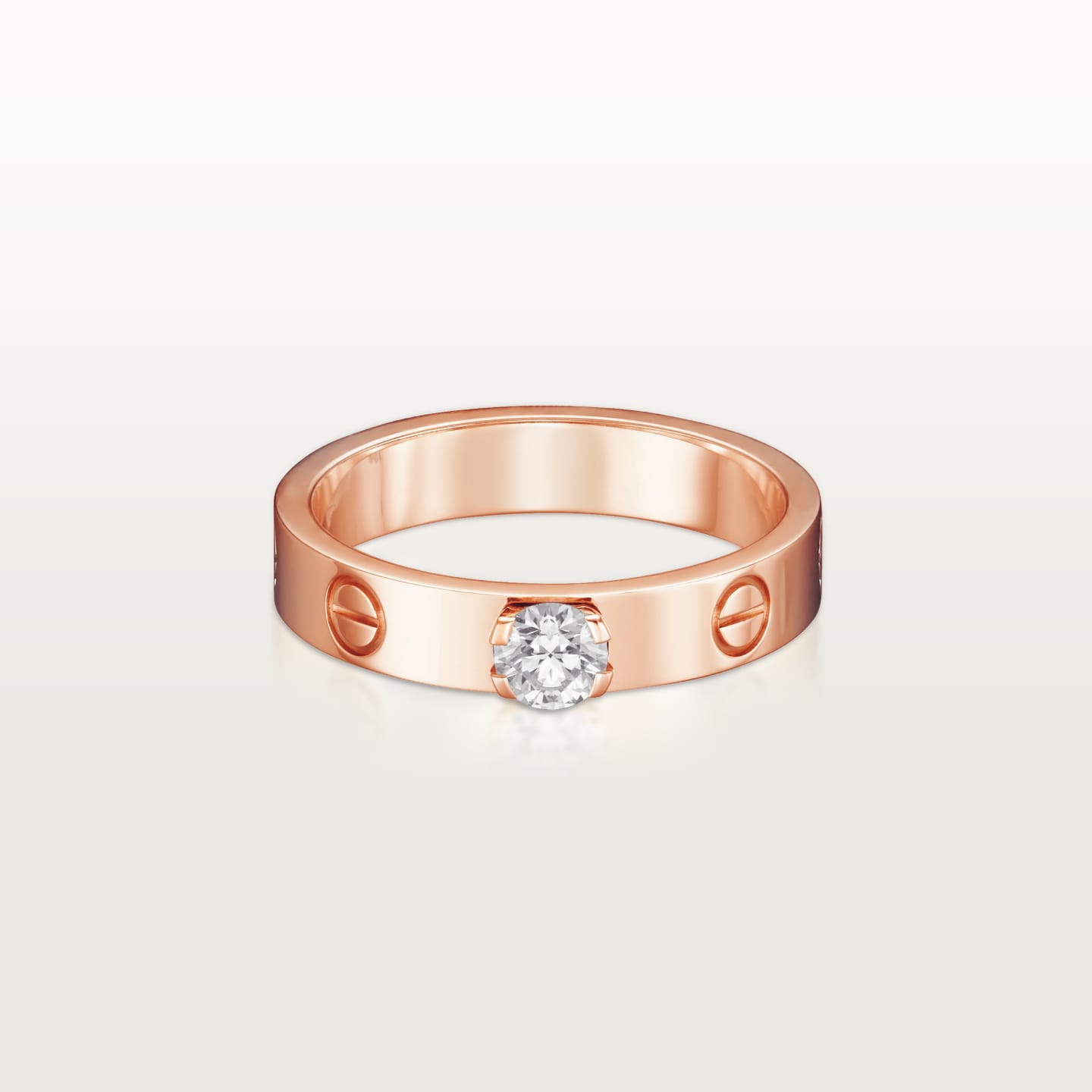 [Love Lucky]LOVE RING 3.6MM 1 BIG DIAMOND