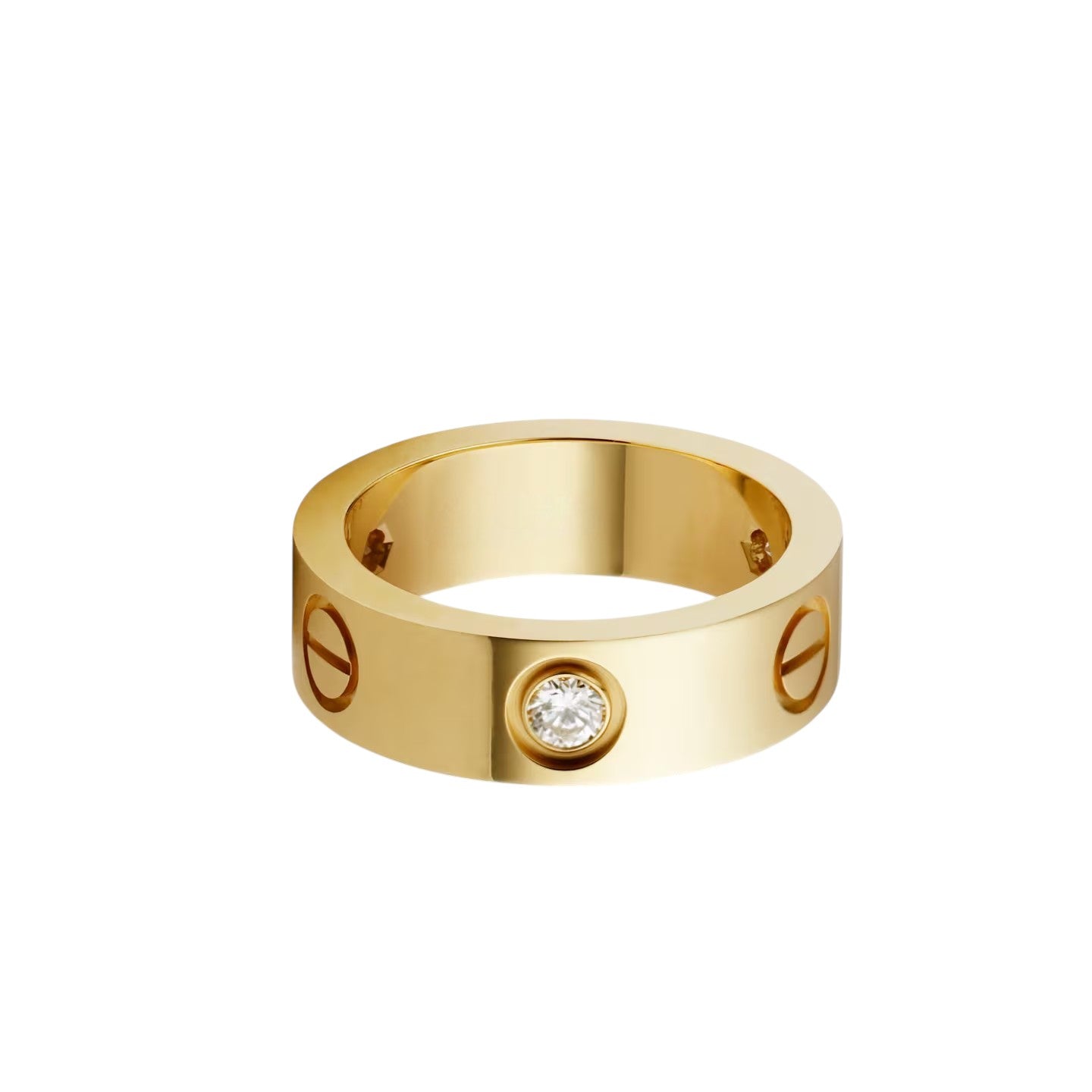 [Love Lucky]LOVE 5.5MM 3 DIAMOND RING
