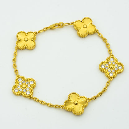 [Love Lucky] CLOVER 5 MOTIF LASER BRACELET COLLECTION