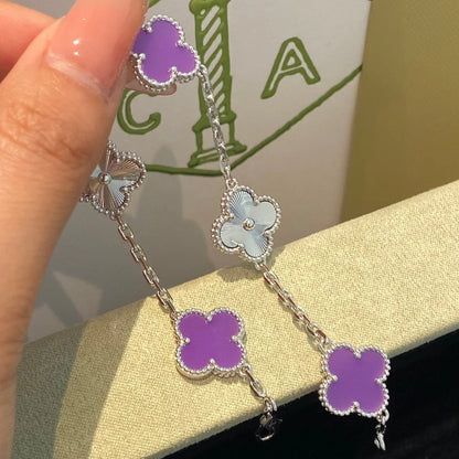 [Love Lucky] CLOVER 5 MOTIF VIOLET BRACELET COLLECTION