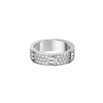 [Love Lucky]LOVE RING 5.5MM DIAMONDS PAVED