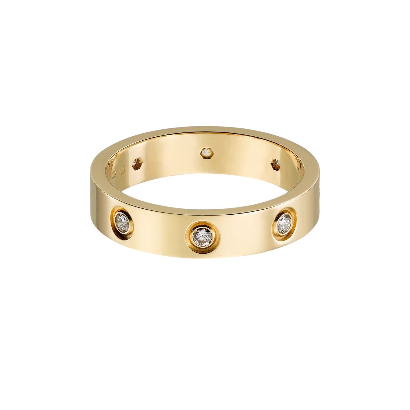 [Love Lucky]LOVE 4MM 8 DIAMOND RING
