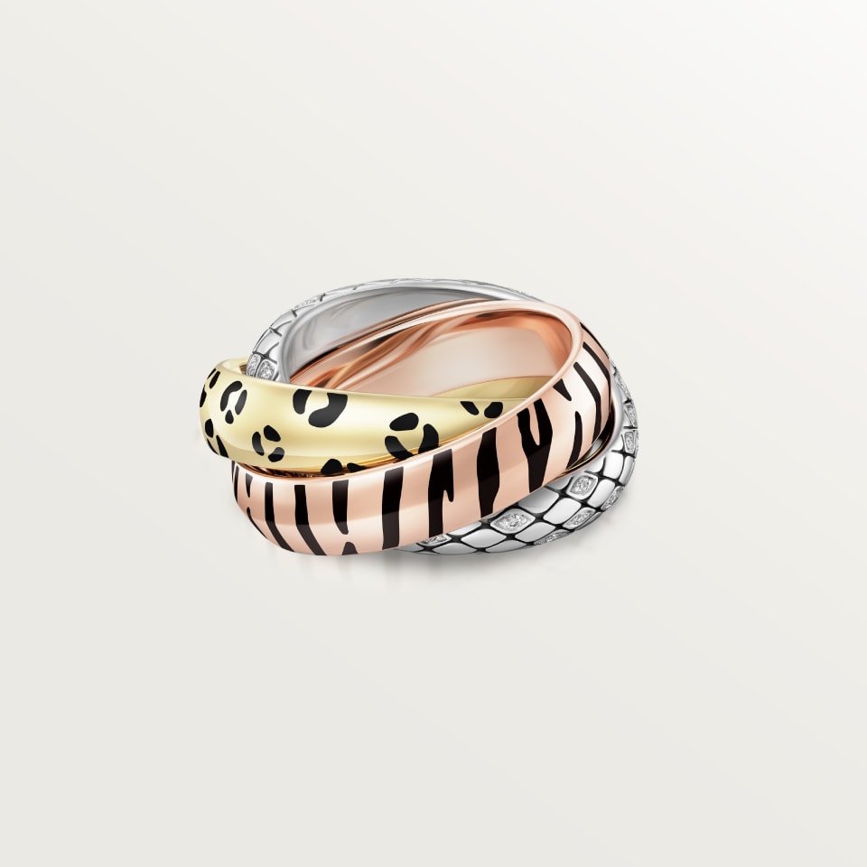 [Love Lucky]TRINITY  RING LEOPARD PRINT