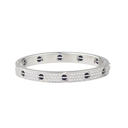 [Love Lucky]LOVE BRACELET 6.1MM DIAMOND-PAVED CERAMIC