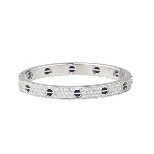 [Love Lucky]LOVE BRACELET 6.1MM DIAMOND-PAVED CERAMIC