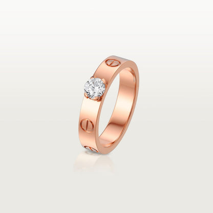 [Love Lucky]LOVE RING 3.6MM 1 BIG DIAMOND