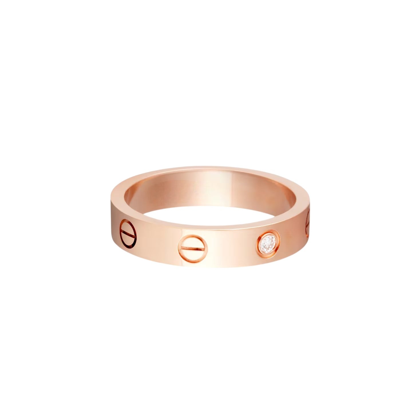 [Love Lucky]LOVE 4MM 1 DIAMOND RING