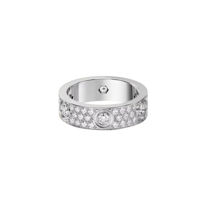 [Love Lucky]LOVE 5.5MM FULL-PAVE 6-DIAMOND RING