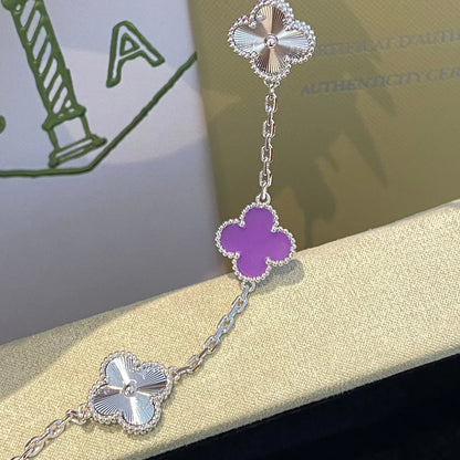 [Love Lucky] CLOVER 5 MOTIF VIOLET BRACELET COLLECTION