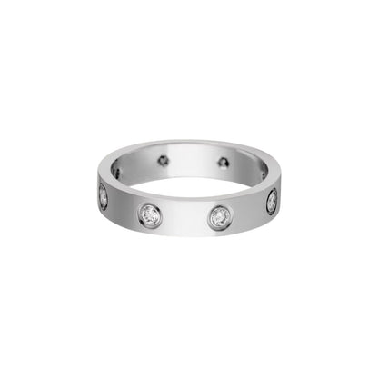 [Love Lucky]LOVE 4MM 8 DIAMOND RING