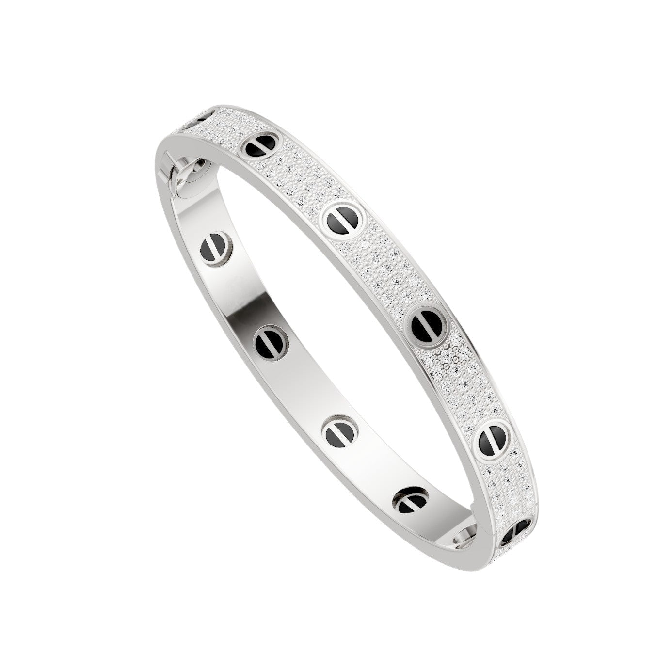 [Love Lucky]LOVE BRACELET 6.1MM DIAMOND-PAVED CERAMIC