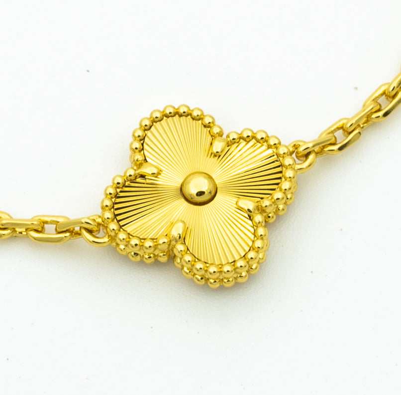 [Love Lucky] CLOVER 5 MOTIF LASER BRACELET COLLECTION