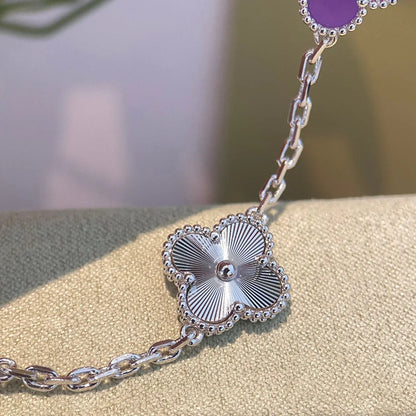 [Love Lucky] CLOVER 5 MOTIF VIOLET BRACELET COLLECTION