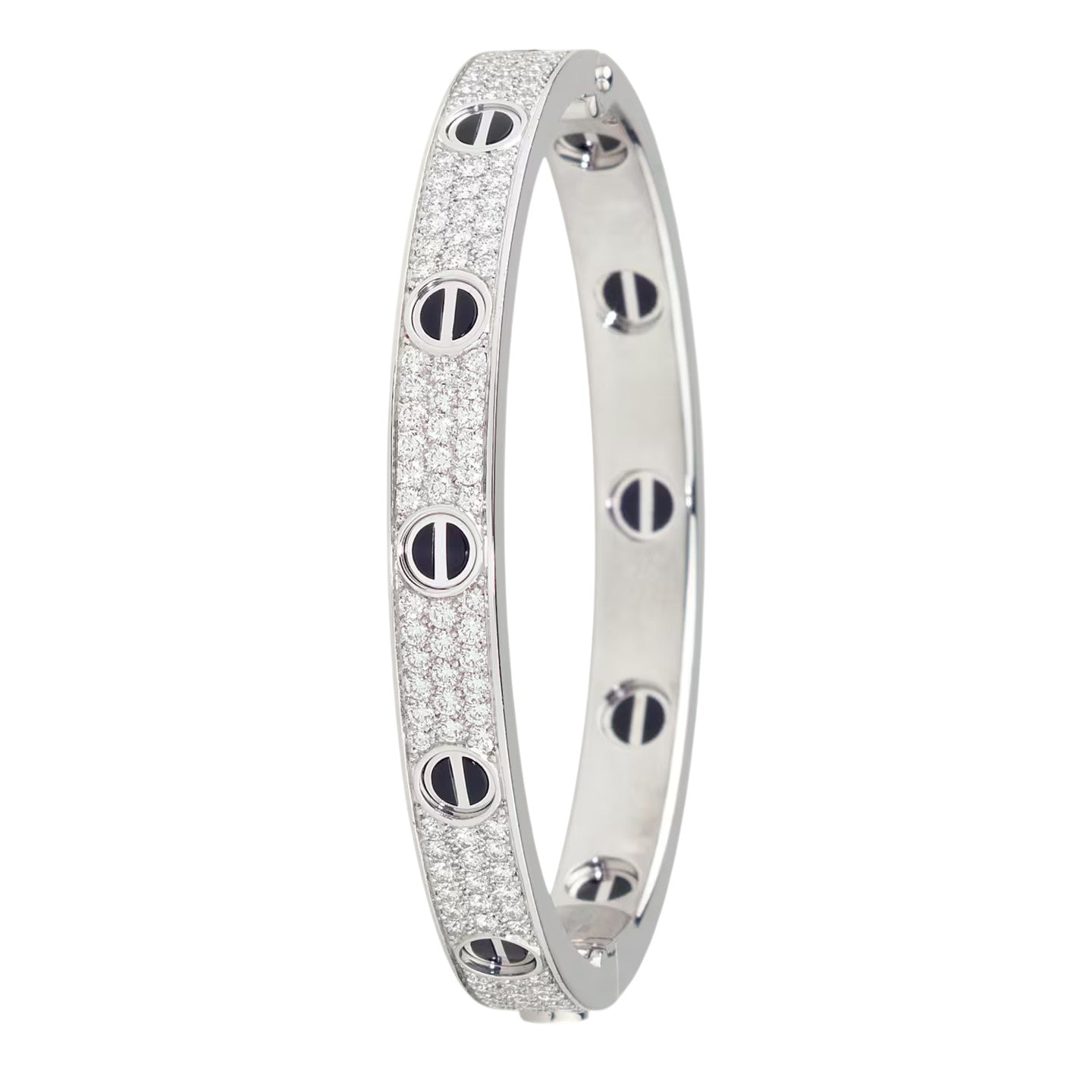 [Love Lucky]LOVE BRACELET 6.1MM DIAMOND-PAVED CERAMIC