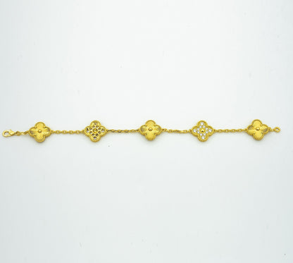 [Love Lucky] CLOVER 5 MOTIF LASER BRACELET COLLECTION