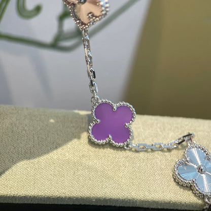 [Love Lucky] CLOVER 5 MOTIF VIOLET BRACELET COLLECTION