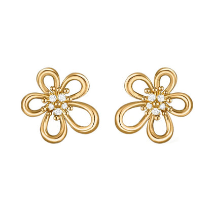 [Love Lucky] FLOWERLACE EARRING 5 DIAMONDS