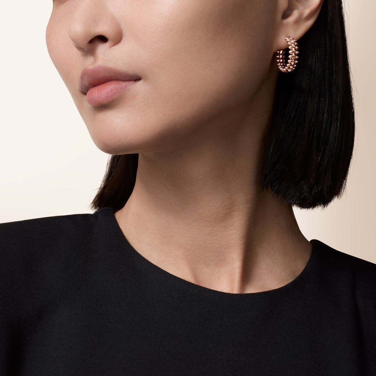 [Love Lucky]CLASH SMALL HOOP EARRINGS