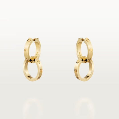 [Love Lucky]LOVE 3.3MM DANGLE EARRINGS