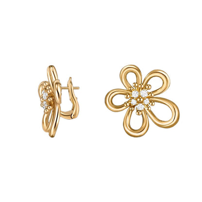 [Love Lucky] FLOWERLACE EARRING 5 DIAMONDS