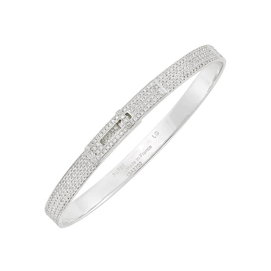 [Love Lucky]HM KELLY BRACELET IN SILVER AND FULL PAVE DIAMOND