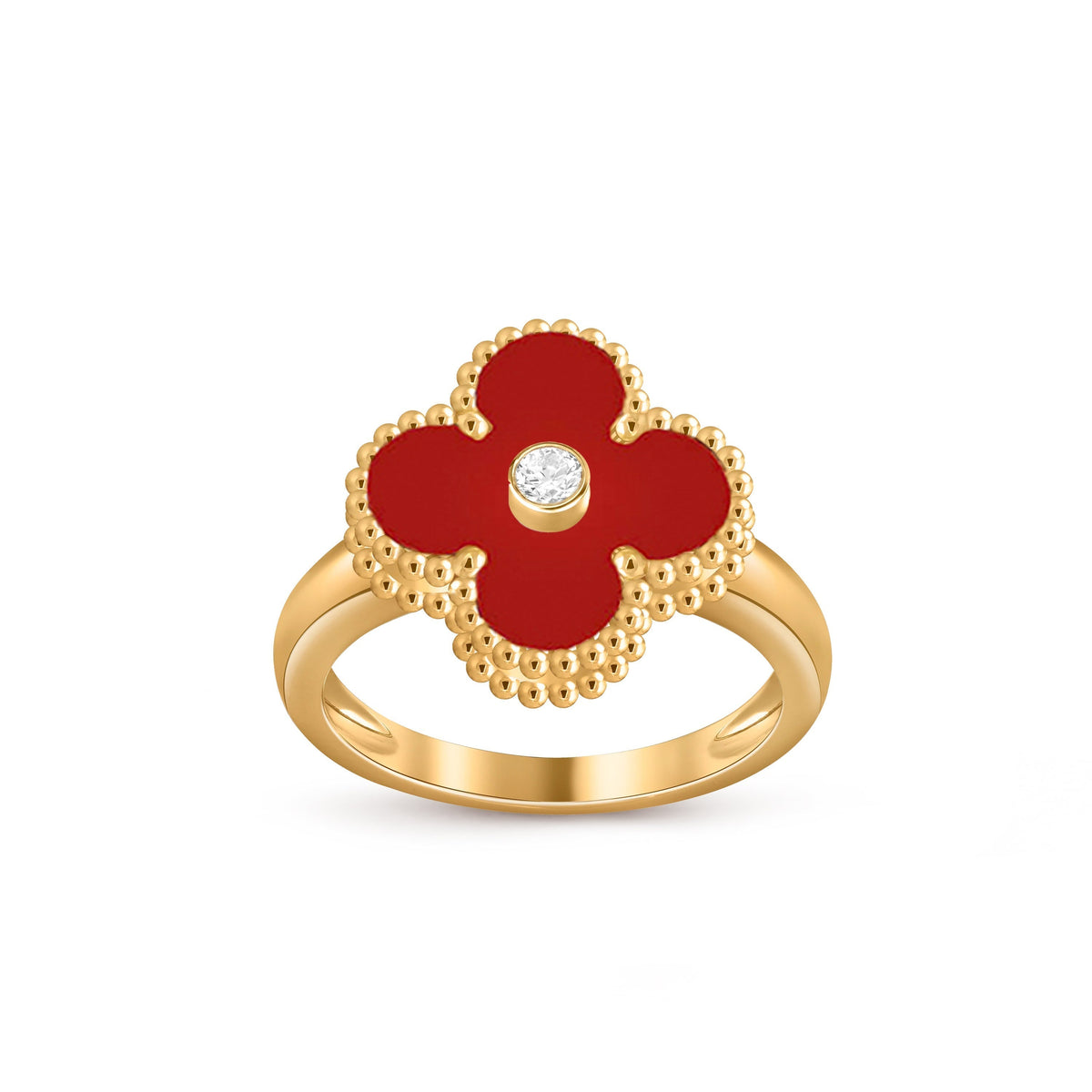 [Love Lucky]CLOVER DIAMOND RING GOLD COLLECTION