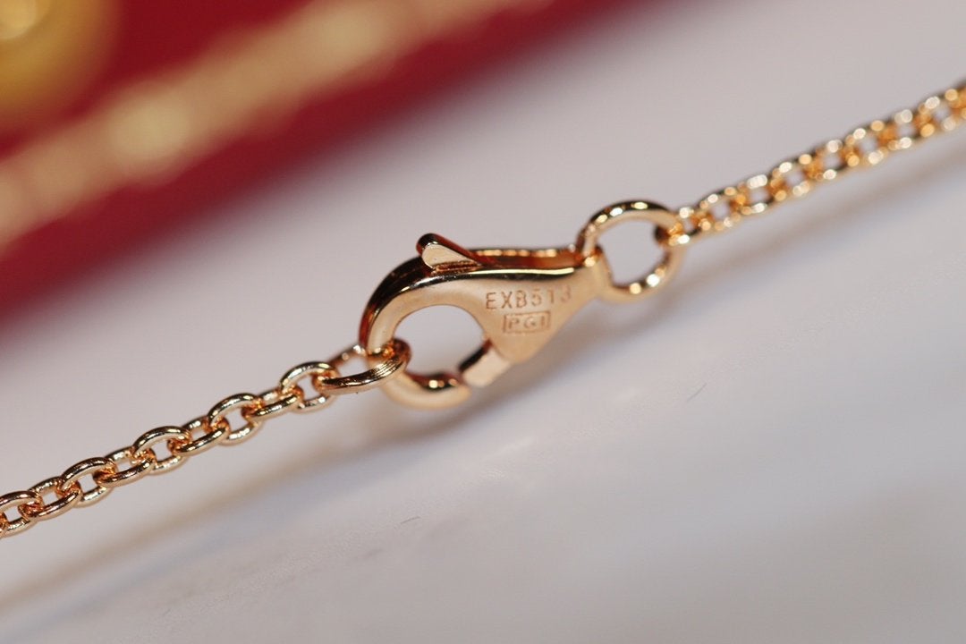 [Love Lucky] LIEBESHALSKETTE ROSA GOLD UND SILBER 