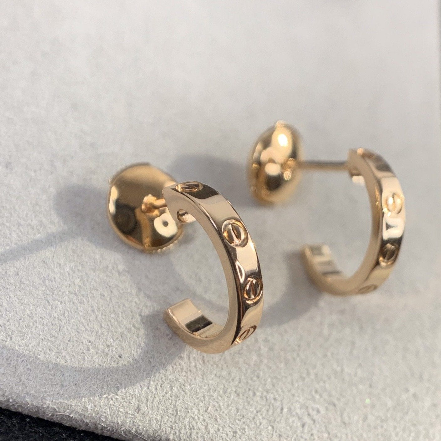 [ラブラッキー]ラブイヤリング 2.65MM ピンクゴールド