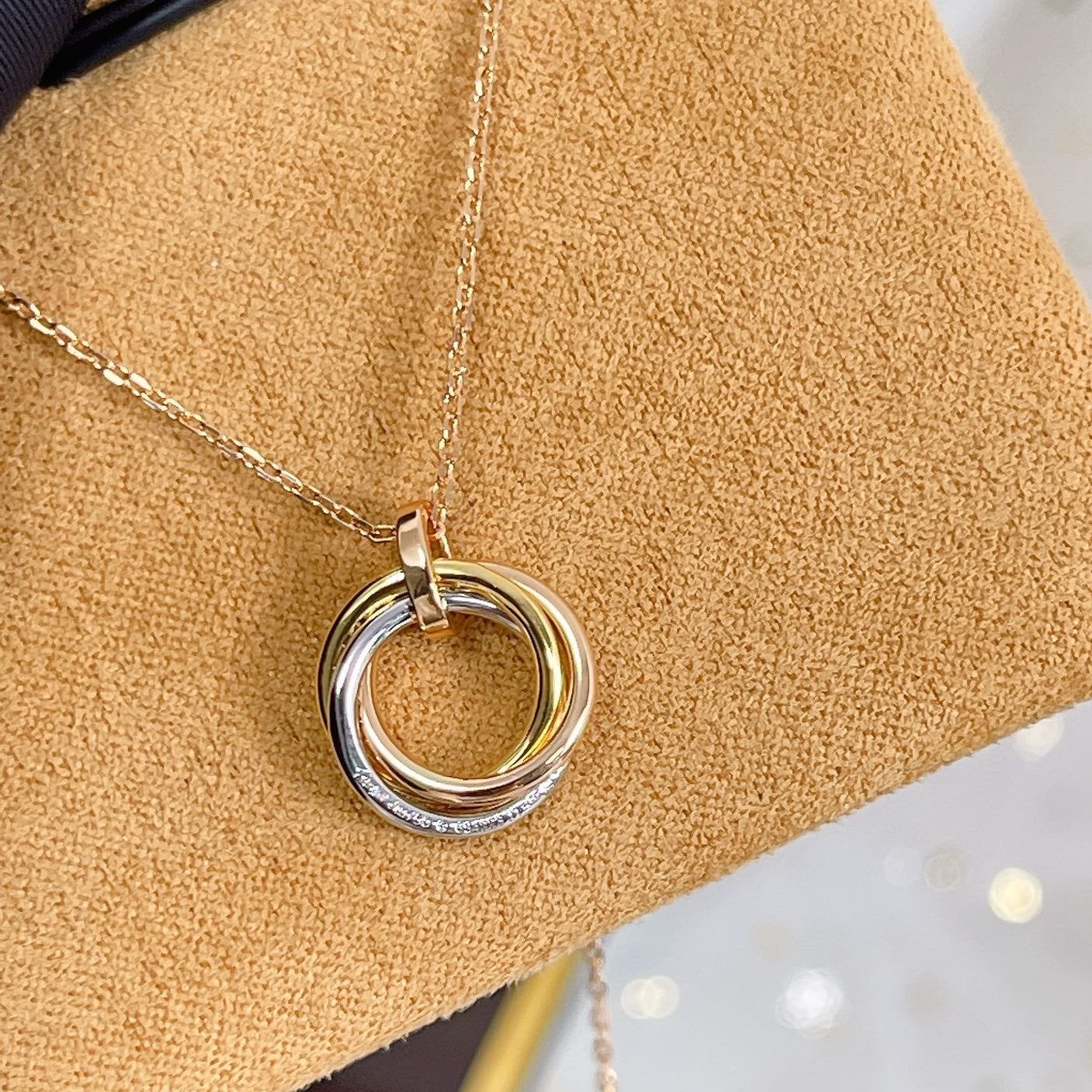 [Love Lucky]TRINITY HALSKETTE SILBER GOLD ROTGOLD DIAMANTEN 