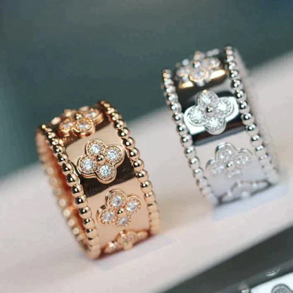[Love Lucky]BAGUE CALÉIDOSCOPE TRÈFLE 10MM