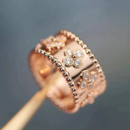 [Love Lucky]BAGUE CALÉIDOSCOPE TRÈFLE 10MM