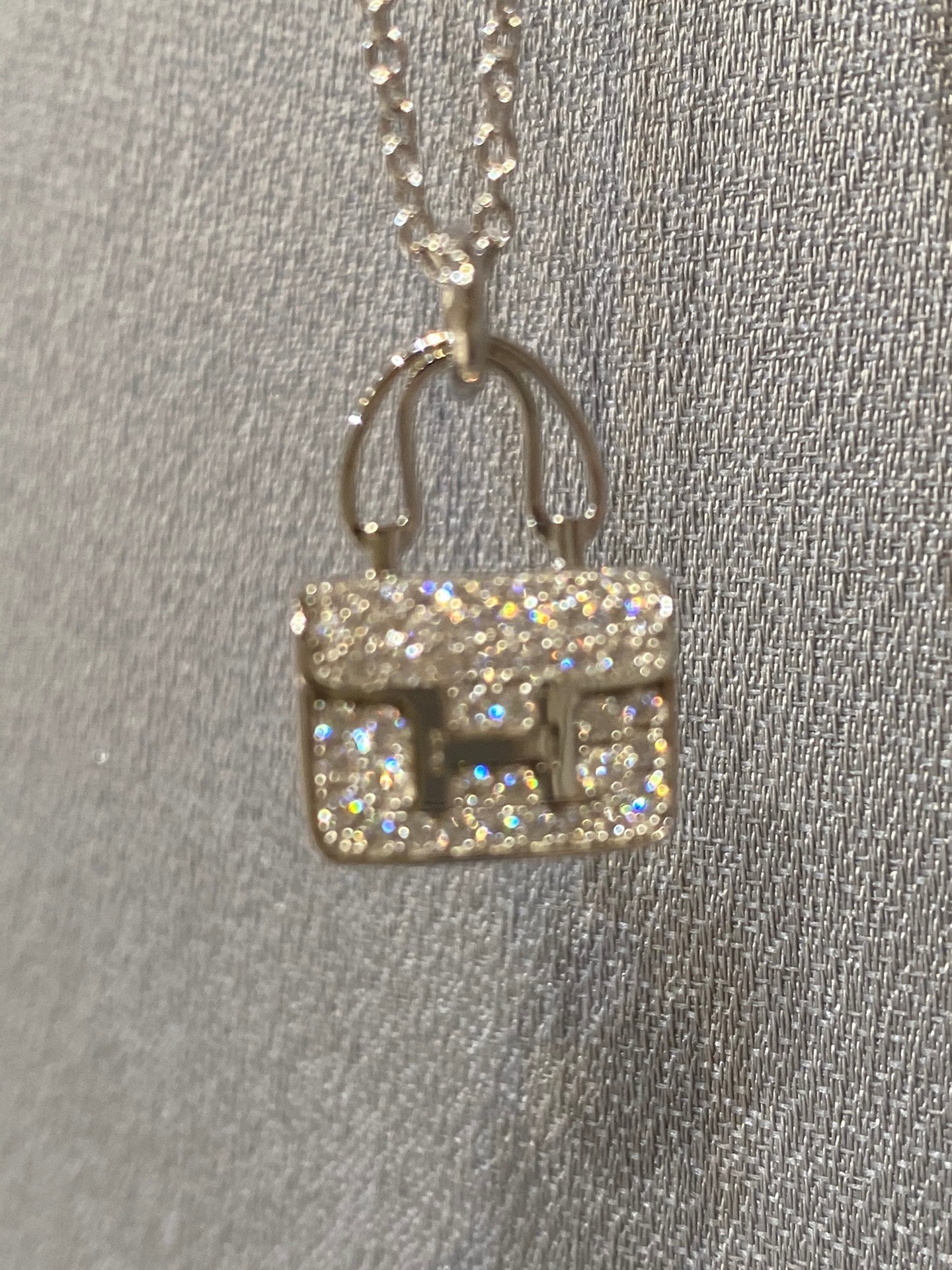 [Love Lucky]CONSTANCE PEDANT DIAMOND NECKLACE